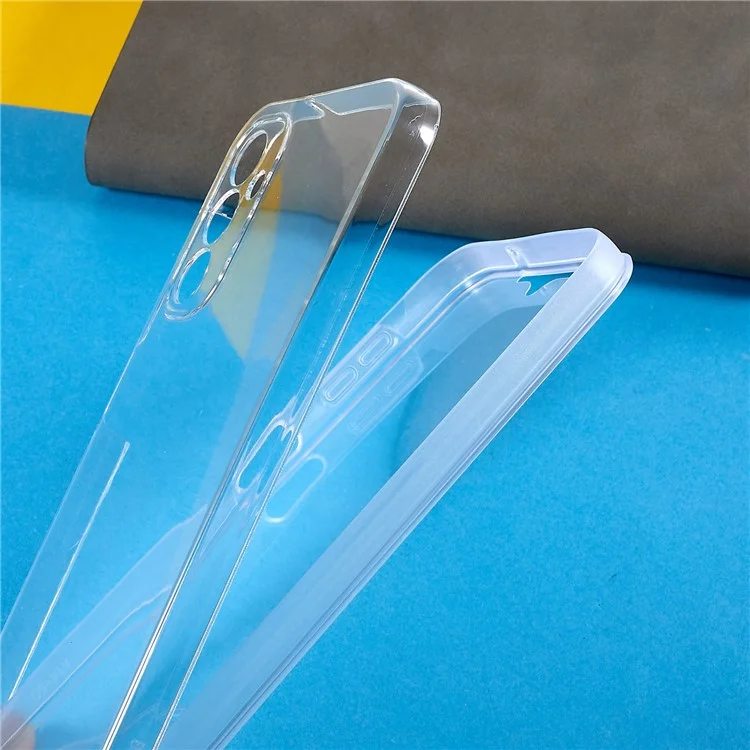 Para Samsung Galaxy A14 5G Capa de Telefone Destacável TPU + Acrílico Capa de Cobertura Total com Protetor de Tela PET