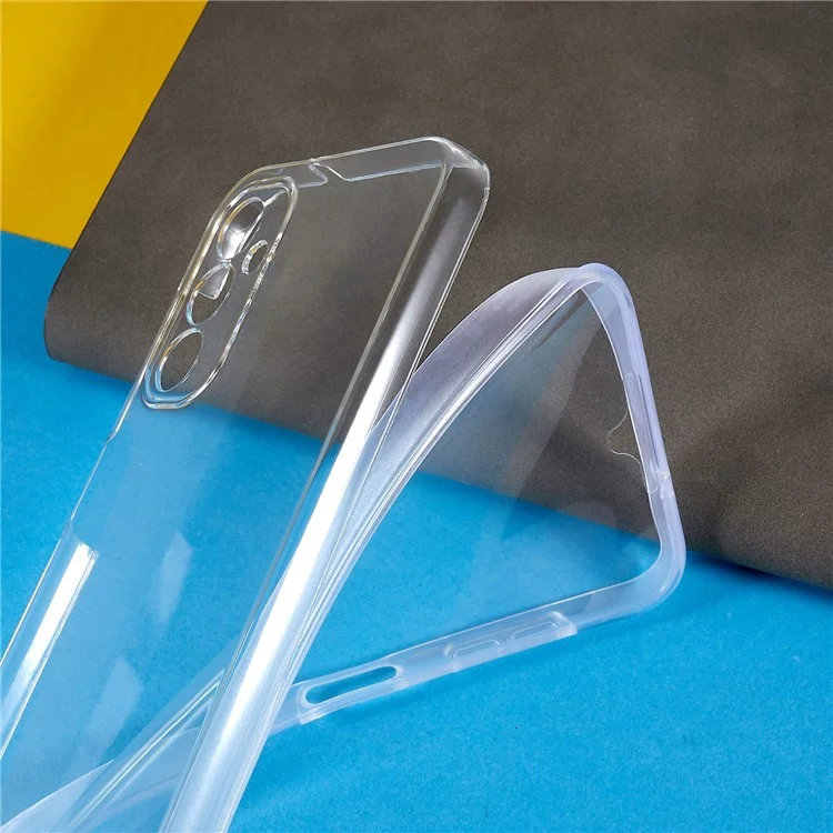 Para Samsung Galaxy A14 5G Capa de Telefone Destacável TPU + Acrílico Capa de Cobertura Total com Protetor de Tela PET