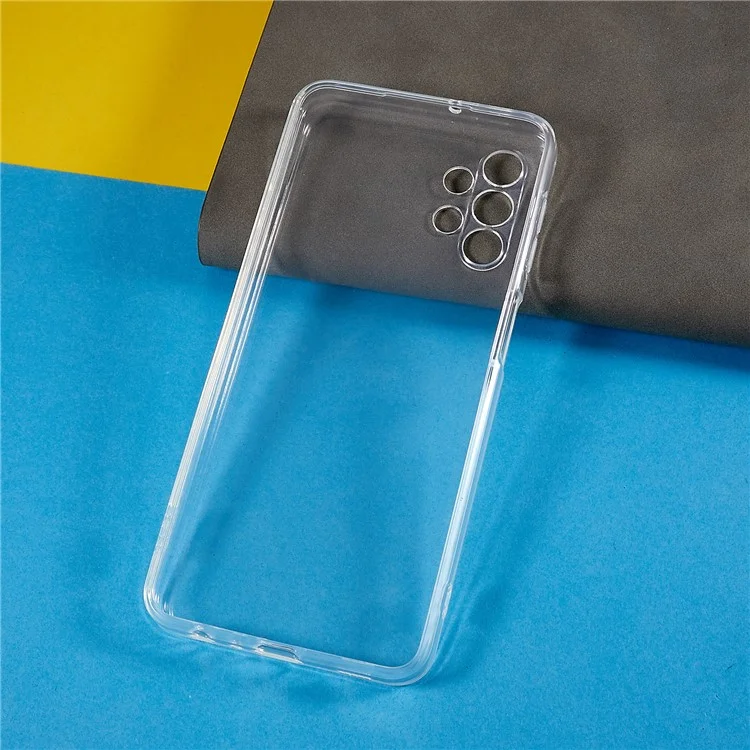 For Samsung Galaxy A32 4G (EU Version) HD Clear TPU Case 1.5mm Thickened Anti-drop Phone Back Cover