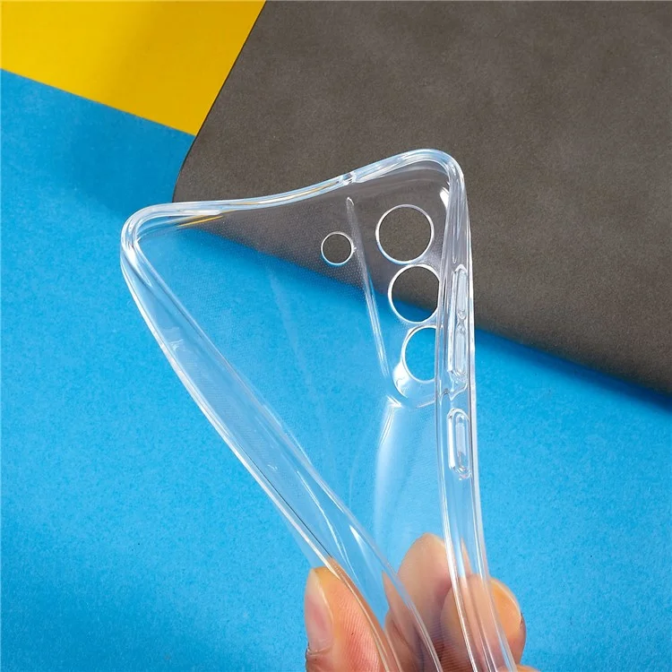 For Samsung Galaxy S21 FE 5G HD Clear Phone Cover 1.5mm Thickened Flexible TPU Phone Back Case