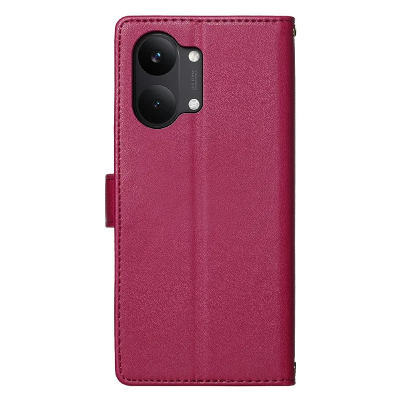 For Xiaomi Poco X8 Pro Max 5G Case Adorable Cat Pattern PU Leather Wallet Phone Cover with Wrist Strap - Rose