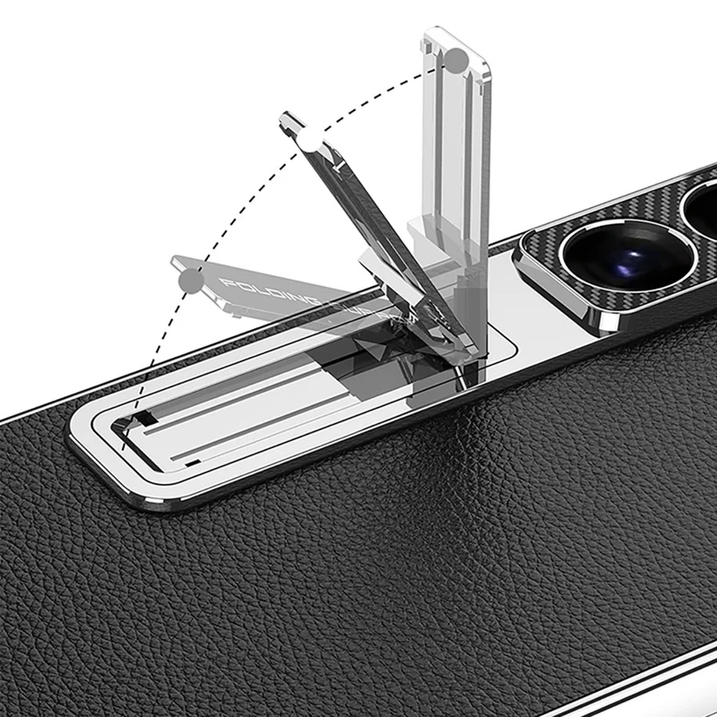 GKK For Samsung Galaxy S26 Ultra Case with Kickstand Electroplating PU Leather PC TPU Back Cover - Green