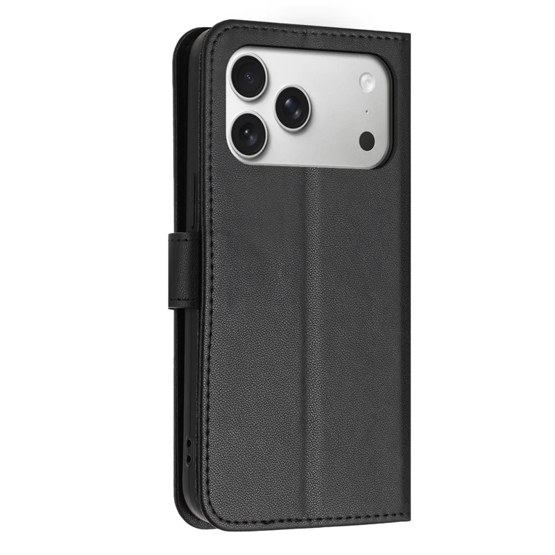 För iPhone 17 Pro-fodral Glittrande fjäril Ficka med blixtlås Ställfunktion Läderhölje med handslinga / överlässeträger - Svart