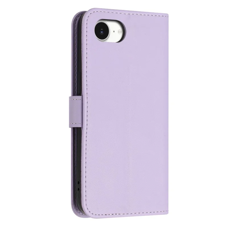 Funda para iPhone 17e / 16e con Diseño de Mariposa Brillante, Bolsillo con Cremallera, Soporte y Cuero de PU, con Correa de Mano / Correa de Hombro