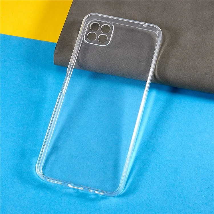 Staubsichere Telefonabdeckung Für Samsung Galaxy A22 5G (EU -version), 1,5 mm Verdickte HD Clear Phone Case Flexible TPU -telefon Zurückschale