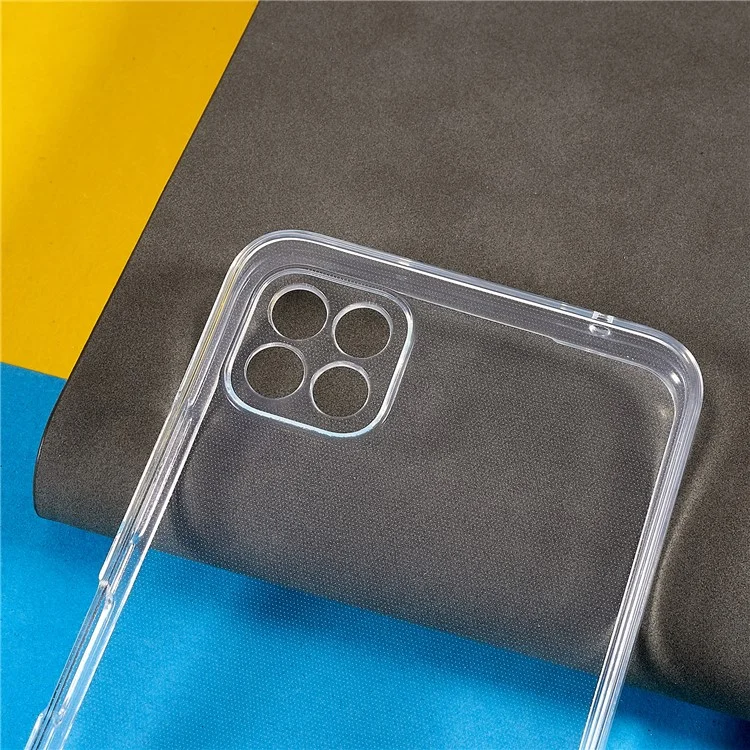 Staubsichere Telefonabdeckung Für Samsung Galaxy A22 5G (EU -version), 1,5 mm Verdickte HD Clear Phone Case Flexible TPU -telefon Zurückschale