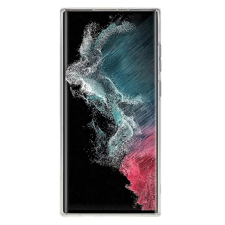 Case de Téléphone Épaissie de 1,5 mm Pour Samsung Galaxy S22 Ultra 5G, Super Transparent Couvercle de Téléphone Flexible TPU Shel