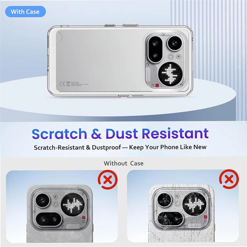 For Nothing Phone (4a) Pro Case Transparent TPU Shockproof Phone Cover