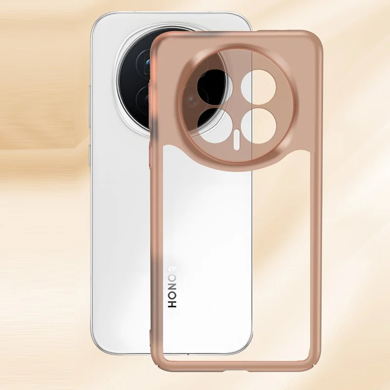 For Honor Magic8 5G Case Hollow Heat Dissipation PC Bumper Phone Cover - Orange