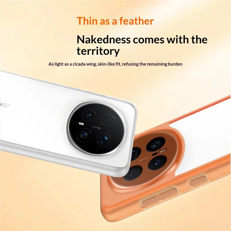 For Honor Magic8 Pro 5G Case Hollow Heat Dissipation PC Bumper Phone Cover - Orange