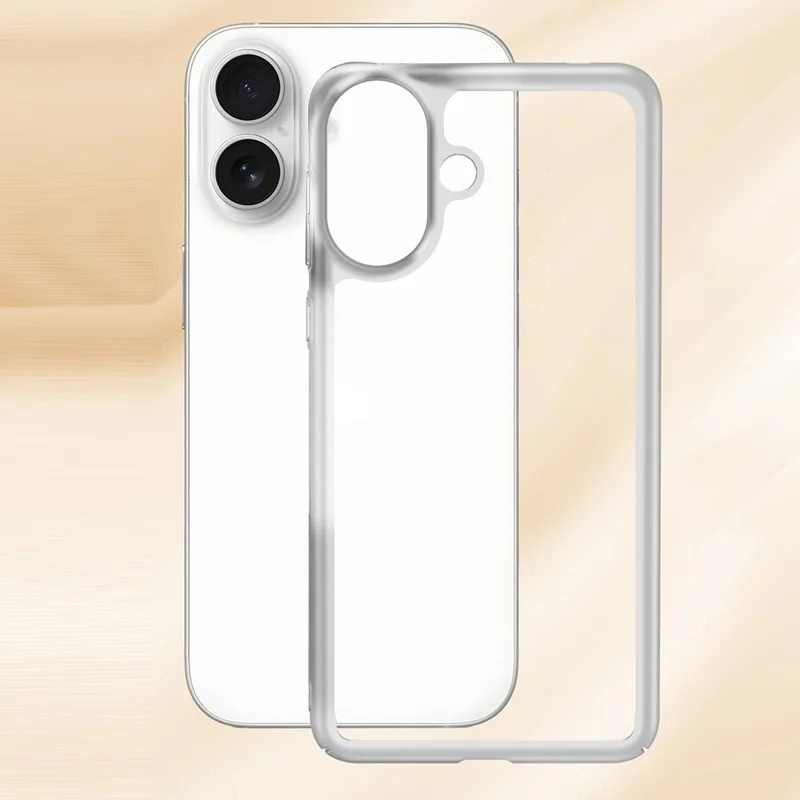 Funda para iPhone 16 Plus, carcasa protectora PC con disipación de calor hueca - Blanco