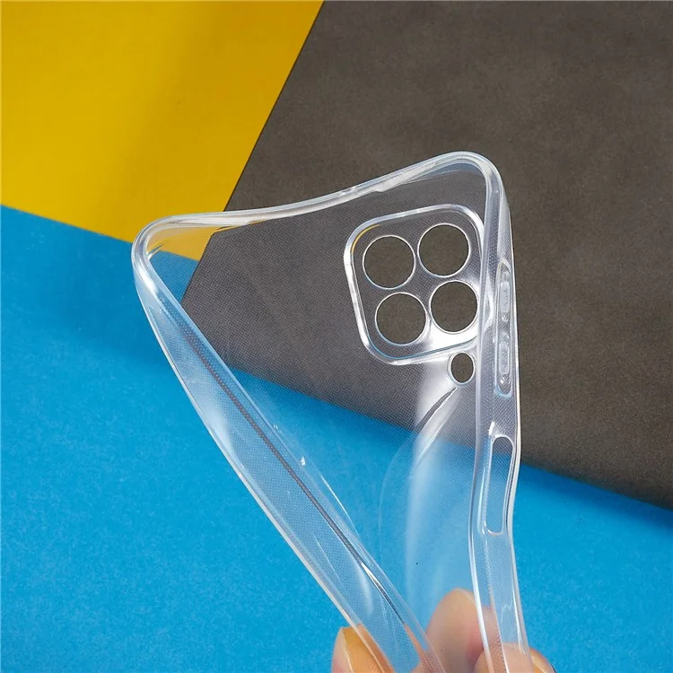 Para o Samsung Galaxy M53 5G HD Transparent Soft TPU Case Espessada de 1,5 mm