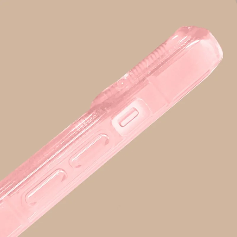 Für iPhone 15 Hülle mit Klappe, Spiegel, 3D-Herz, Schmetterlings-Schleife, Cartoon, TPU + PC, Schutzhülle – Pink