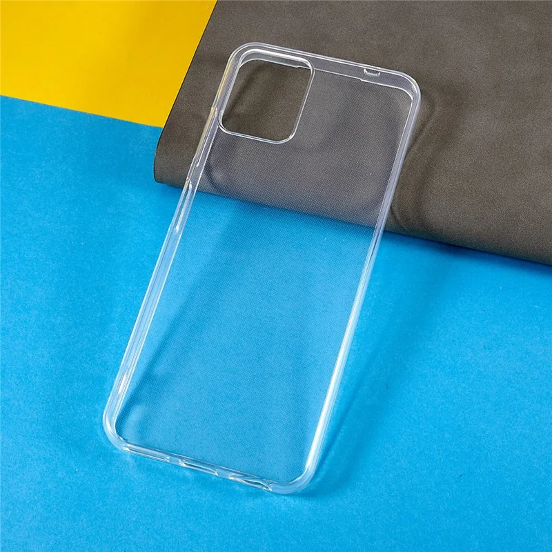 For T-Mobile REVVL 6 Pro 5G 5G / Telekom T Phone Pro 5G / T-Mobile T Phone Pro 5G Soft TPU Drop-Proof Phone Case Shockproof Anti-Scratch Back Cover - Transparent