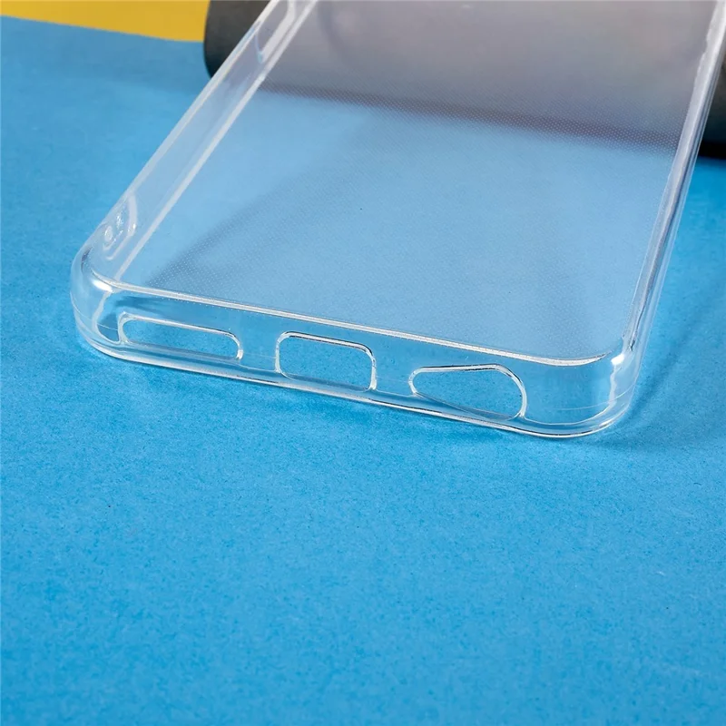 For T-Mobile REVVL 6 Pro 5G 5G / Telekom T Phone Pro 5G / T-Mobile T Phone Pro 5G Soft TPU Drop-Proof Phone Case Shockproof Anti-Scratch Back Cover - Transparent