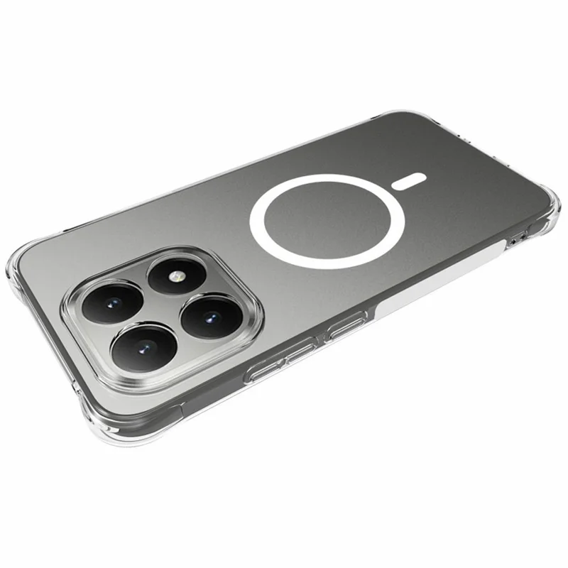 Bulk Purchasing for Xiaomi 15T Magnetic Case TPU Anti-drop Phone Back Cover - Transparent