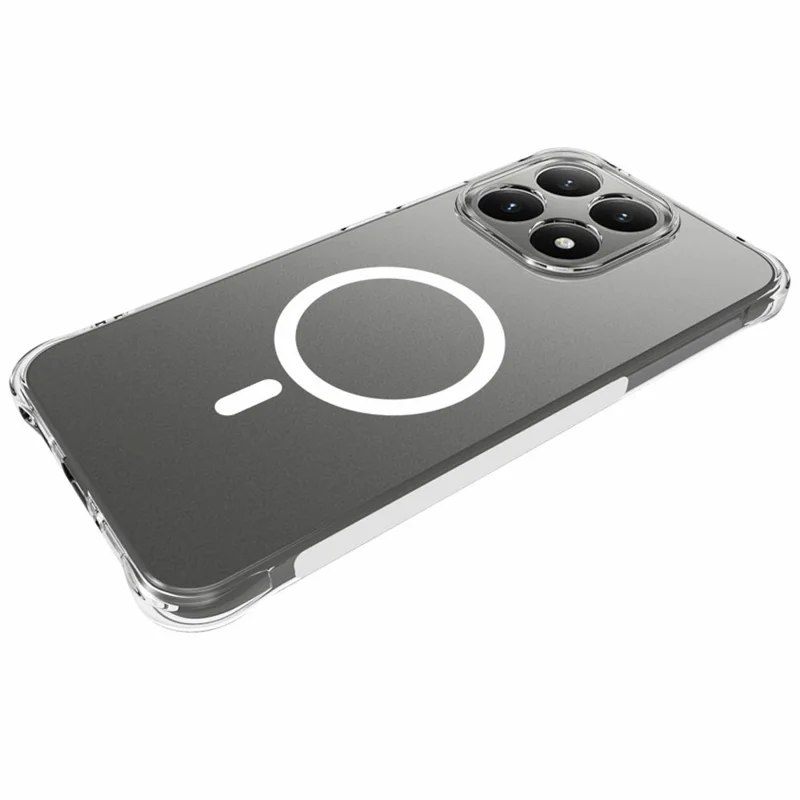Bulk Purchasing for Xiaomi 15T Magnetic Case TPU Anti-drop Phone Back Cover - Transparent