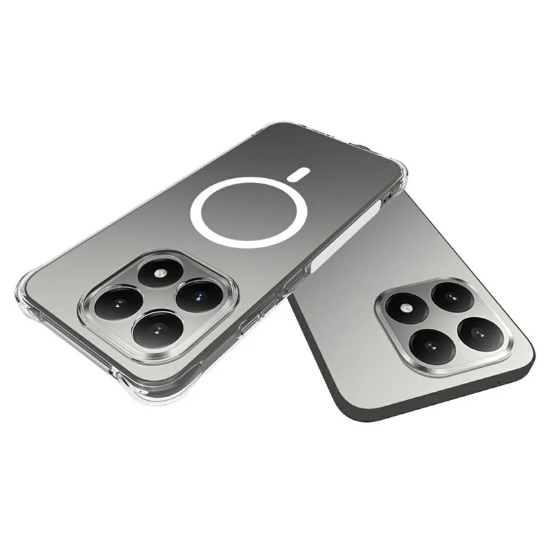 Bulk Purchasing for Xiaomi 15T Magnetic Case TPU Anti-drop Phone Back Cover - Transparent