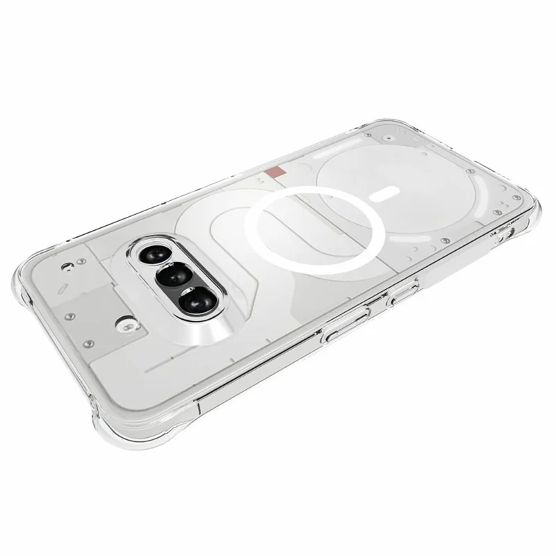 Bulk Purchasing for Nothing Phone (3a) Magnetic Case TPU Anti-drop Phone Back Cover - Transparent
