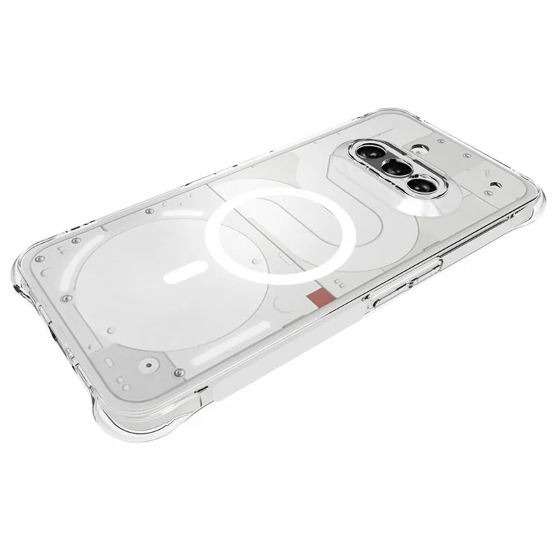 Bulk Purchasing for Nothing Phone (3a) Magnetic Case TPU Anti-drop Phone Back Cover - Transparent