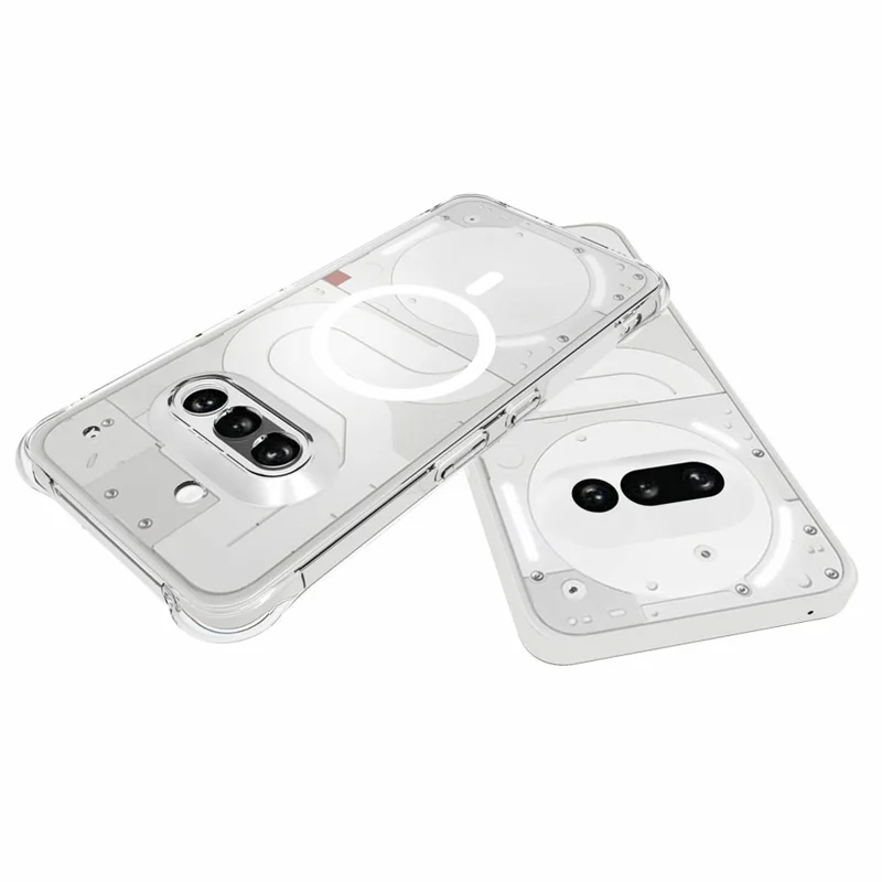 Bulk Purchasing for Nothing Phone (3a) Magnetic Case TPU Anti-drop Phone Back Cover - Transparent