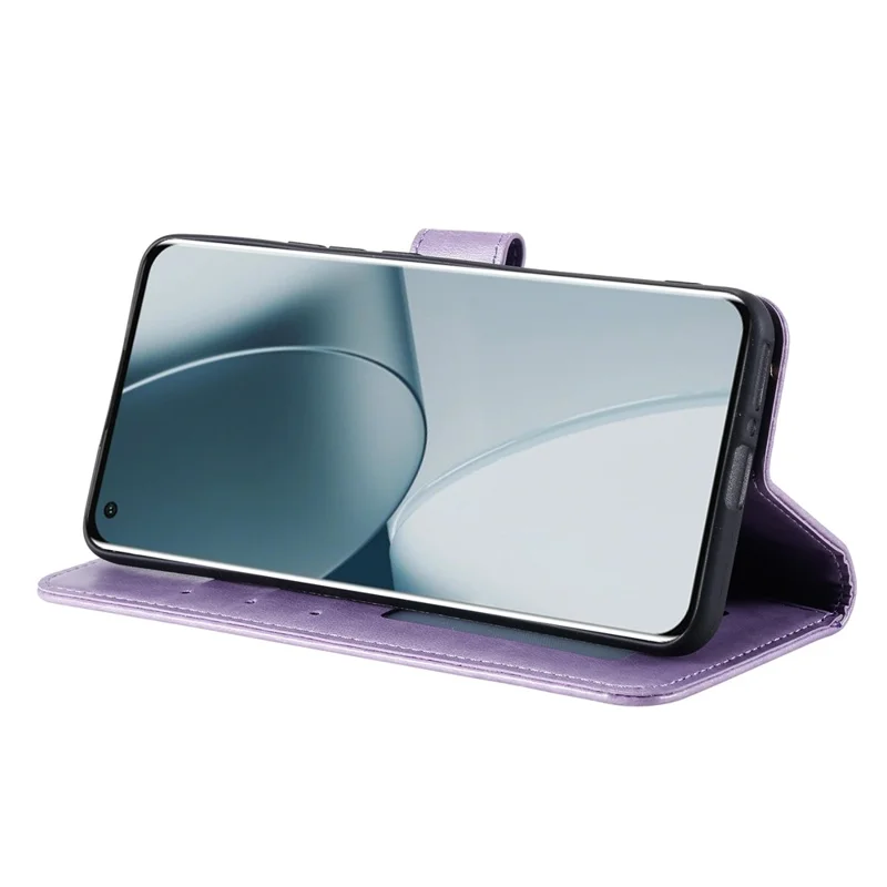 Coque support pour Xiaomi 17T Pro, étui portefeuille en cuir PU avec motif totem imprimé, dragonne incluse - Violet