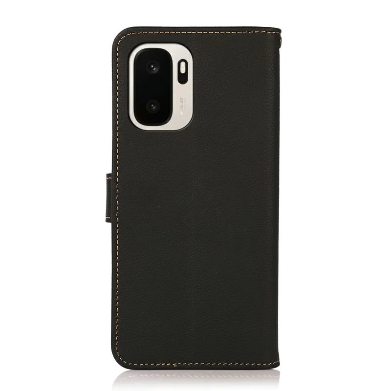 KHAZNEH для OnePlus Ace 6 Ultra 5G, чехол из натуральной коровьей кожи, с защитой от RFID, бумажник, телефонный чехол — черный