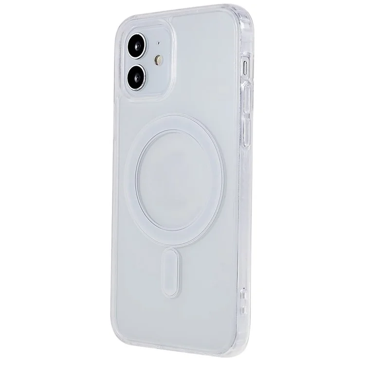For iPhone 12 / 12 Pro 6.1 inch Hard Acrylic Soft TPU Case Compatible with MagSafe Crystal Clear Cell Phone Cover