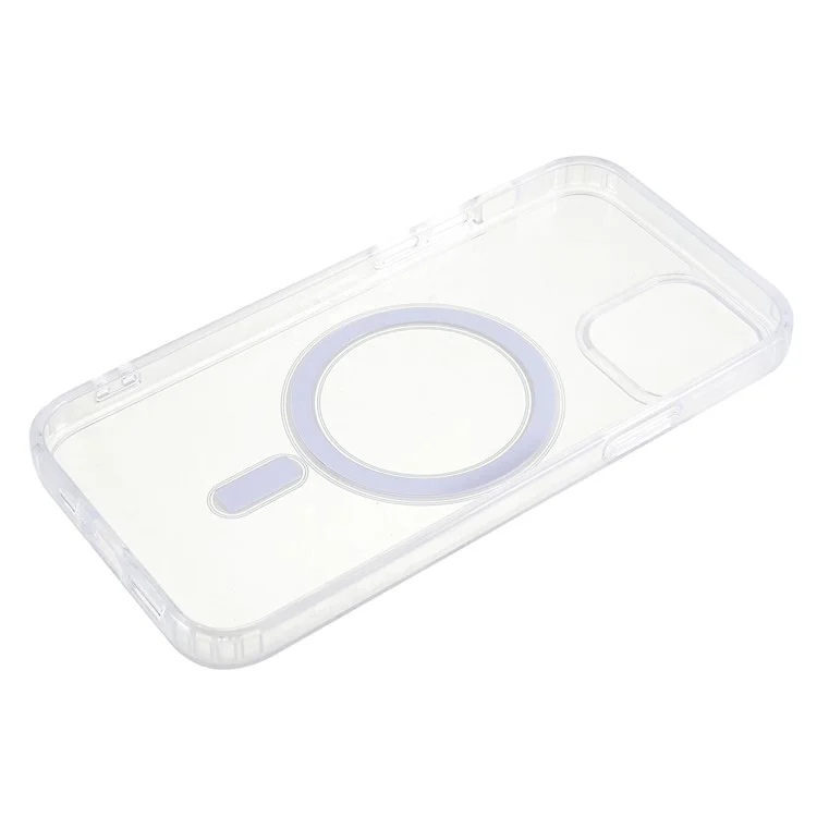 For iPhone 12 / 12 Pro 6.1 inch Hard Acrylic Soft TPU Case Compatible with MagSafe Crystal Clear Cell Phone Cover