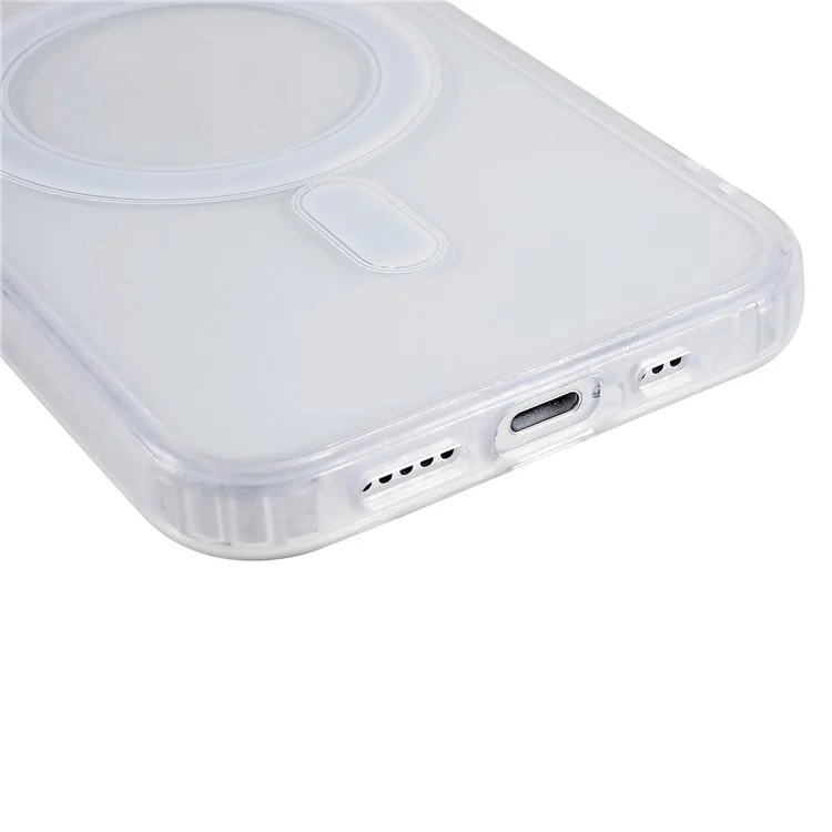 For iPhone 12 / 12 Pro 6.1 inch Hard Acrylic Soft TPU Case Compatible with MagSafe Crystal Clear Cell Phone Cover