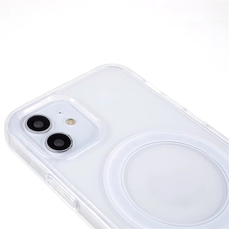 For iPhone 12 / 12 Pro 6.1 inch Hard Acrylic Soft TPU Case Compatible with MagSafe Crystal Clear Cell Phone Cover