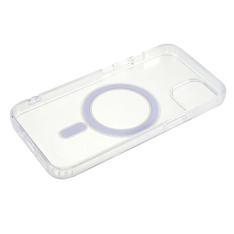 Funda transparente para iPhone 13 mini de 5,4 pulgadas, funda protectora de TPU de marco acrílico a prueba de golpes compatible con MagSafe