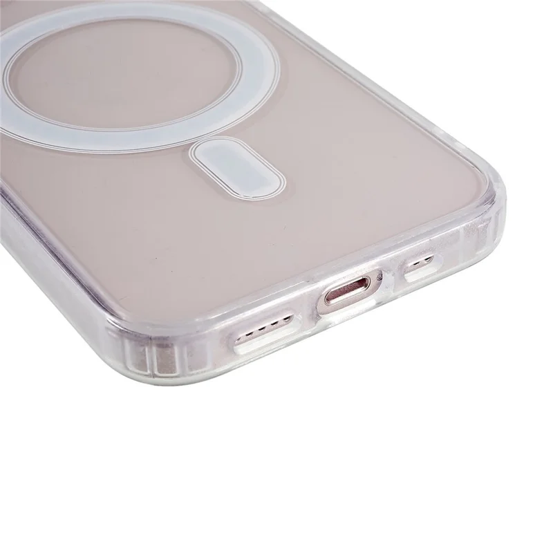 Funda transparente para iPhone 13 mini de 5,4 pulgadas, funda protectora de TPU de marco acrílico a prueba de golpes compatible con MagSafe