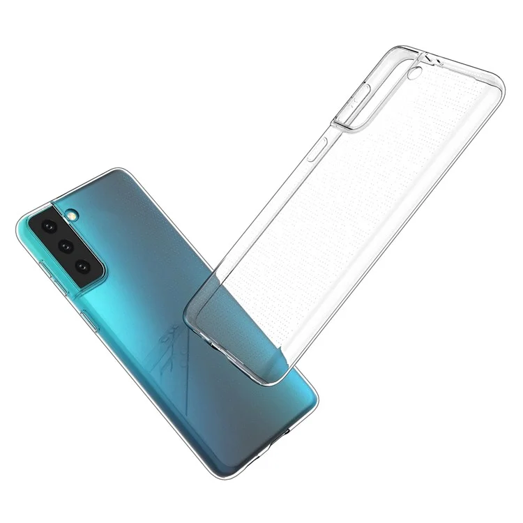 Back Case for Samsung Galaxy S21+ 5G, 1.5mm Thicken HD Clear Phone Cover Soft TPU Protective Shell