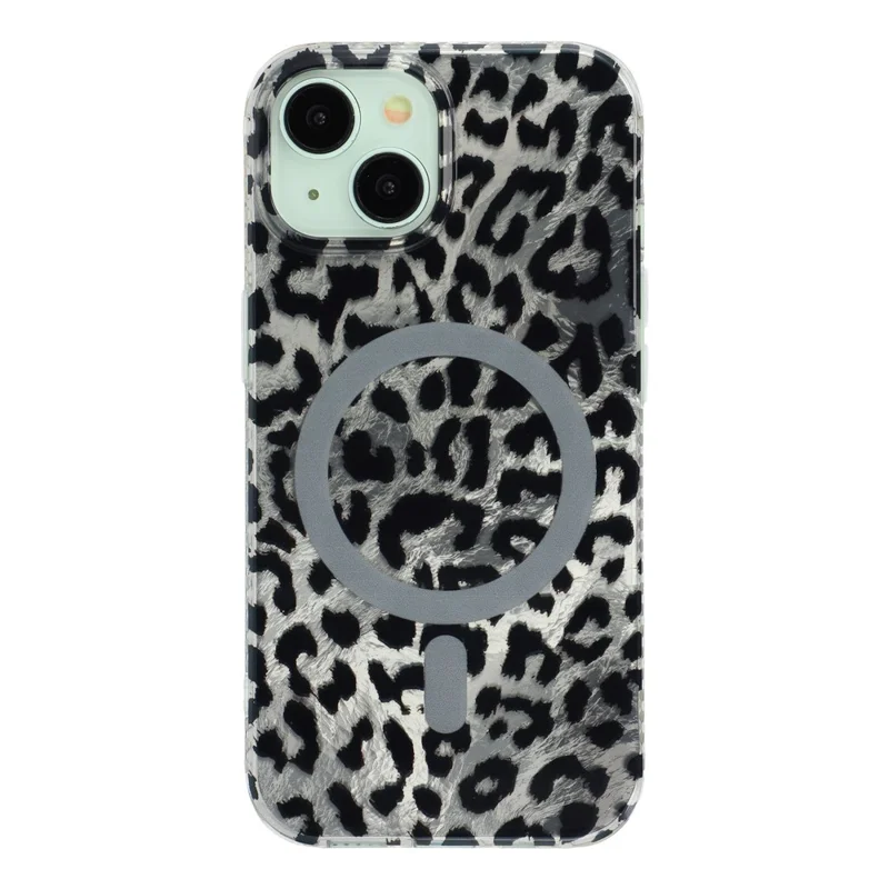 Für iPhone 14 / 13 Hülle kompatibel mit MagSafe IMD Leopardenmuster TPU PC Handyhülle - Style C