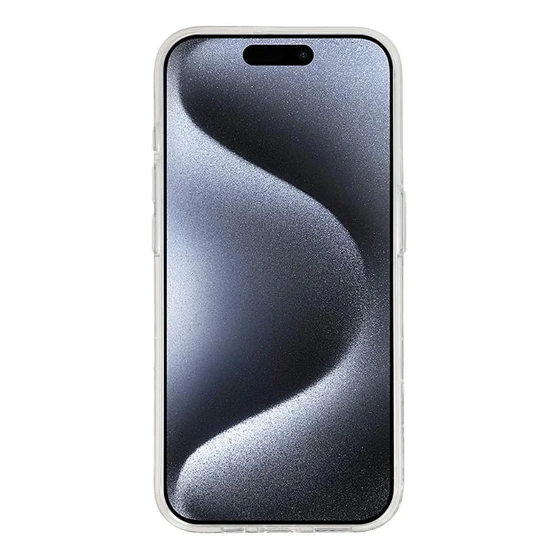 For iPhone 15 Pro Max Magnetic Case Hollow Leopard Print Design TPU PC Phone Back Cover - Style 3