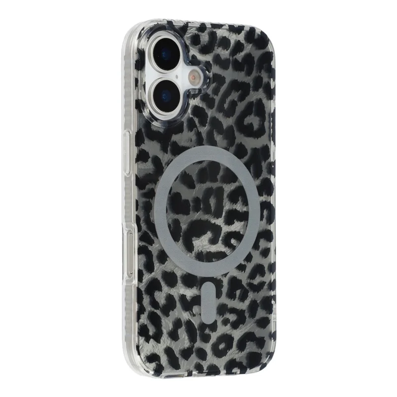 Capa para iPhone 17 Compatível com MagSafe IMD com Estampa de Leopardo TPU PC - Estilo C