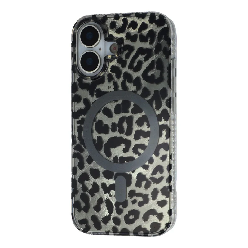 Capa para iPhone 17 Compatível com MagSafe IMD com Estampa de Leopardo TPU PC - Estilo C