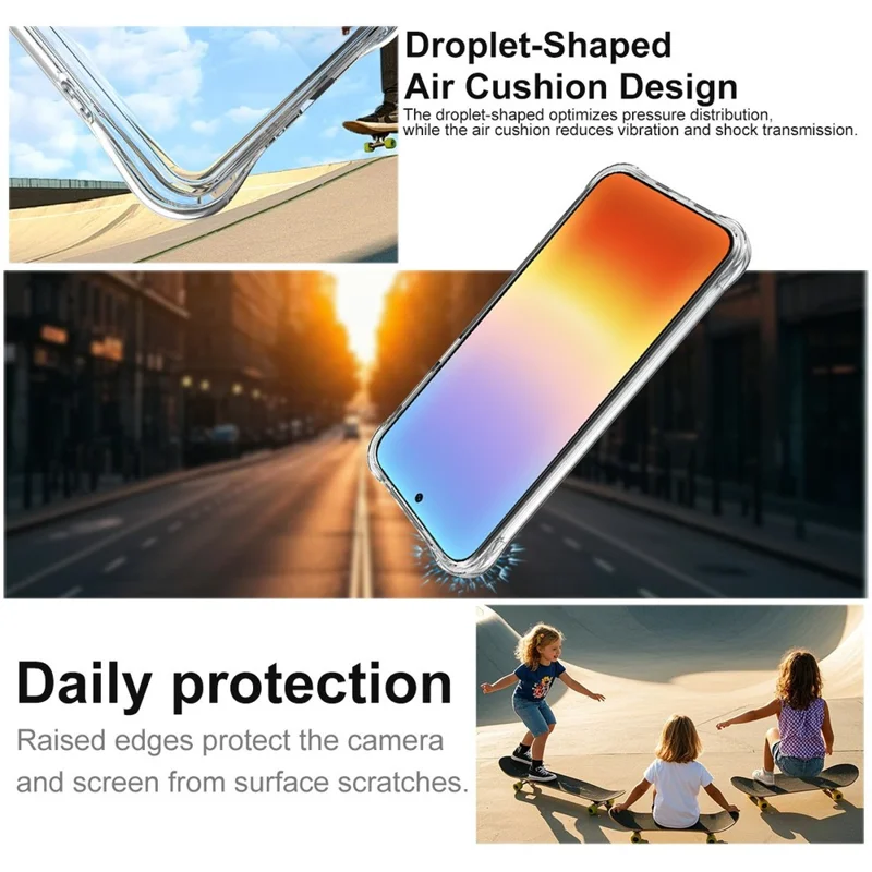 IMAK For Huawei Pura 90 Pro Max Case TPU Phone Cover Airbag Shockproof Protection - Transparent