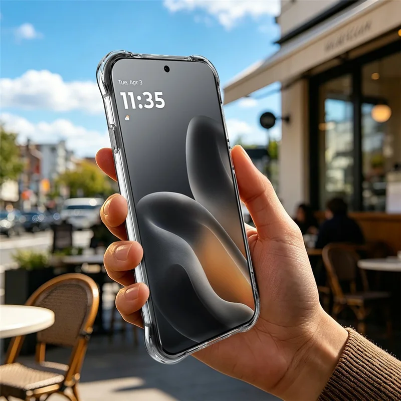 IMAK til Motorola Edge (2026) skærm TPU telefon dæksel Airbag støddæmpende beskyttelse - Gennemsigtig