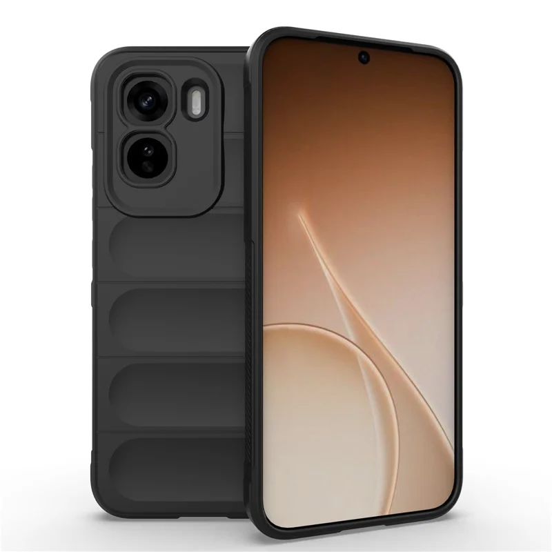 Чехол для телефона vivo T5 Pro 5G, антиударный мягкий чехол из ТПУ, прочный задний чехол — черный