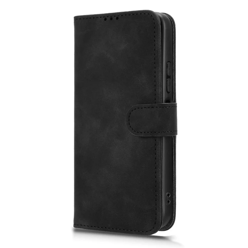 For TECNO Spark 50 5G Leather Case Skin Feel Anti Drop Wallet Stand Flip Phone Cover - Black