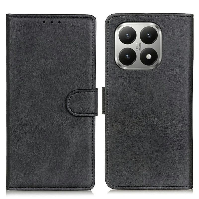 Til Xiaomi 17T Pro Case Kuetsstruktur Læder Wallet Ståfunktion Telefonbeskyttelse - Sort