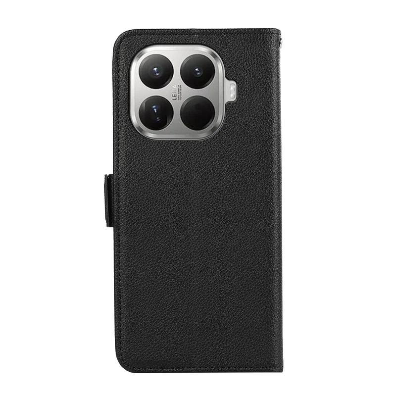 ABEEL Etui na Xiaomi 17T Pro Skóra z fakturą litchi Blokowanie RFID Pokrowiec na telefon - Czarny