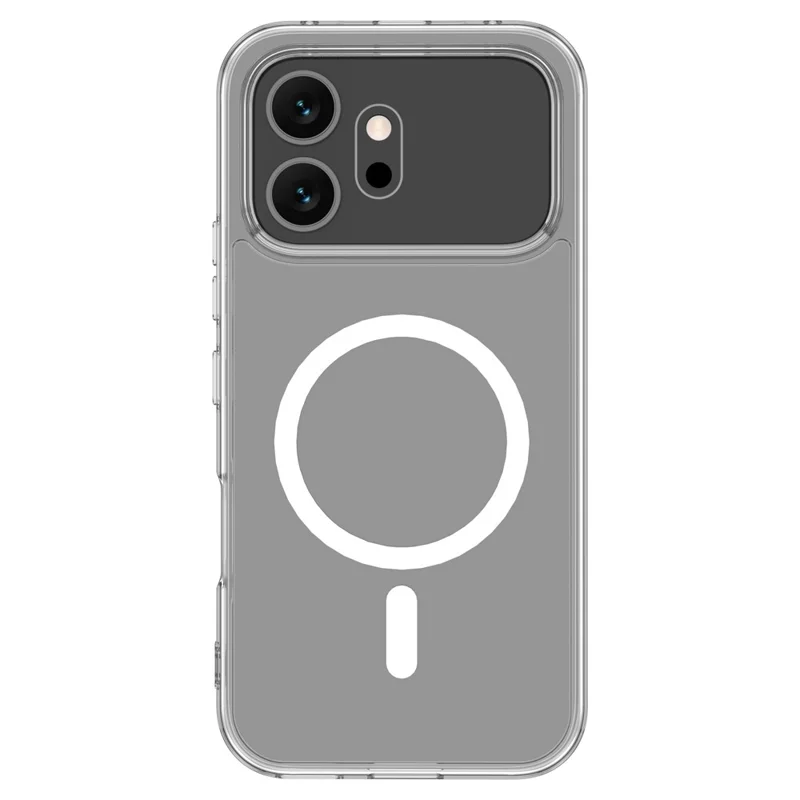 LEREACH TOC Series for Honor 600 5G Magnetic Case TPU + Acrylic Phone Cover - Transparent