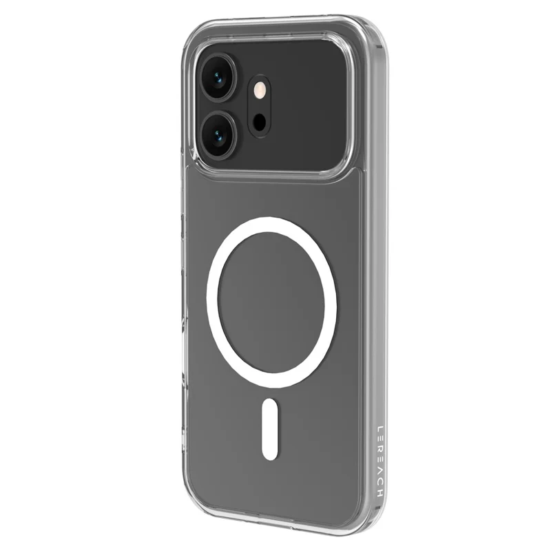 LEREACH TOC Series for Honor 600 5G Magnetic Case TPU + Acrylic Phone Cover - Transparent
