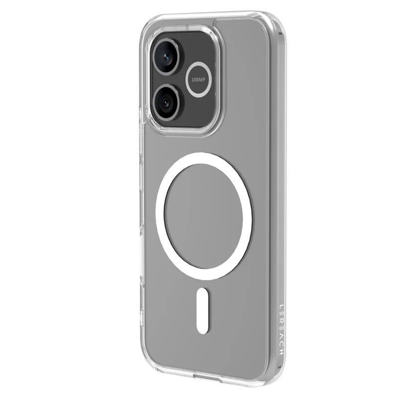 LEREACH TOC Series for Honor 600 Lite 5G Magnetic Case TPU + Acrylic Phone Cover - Transparent
