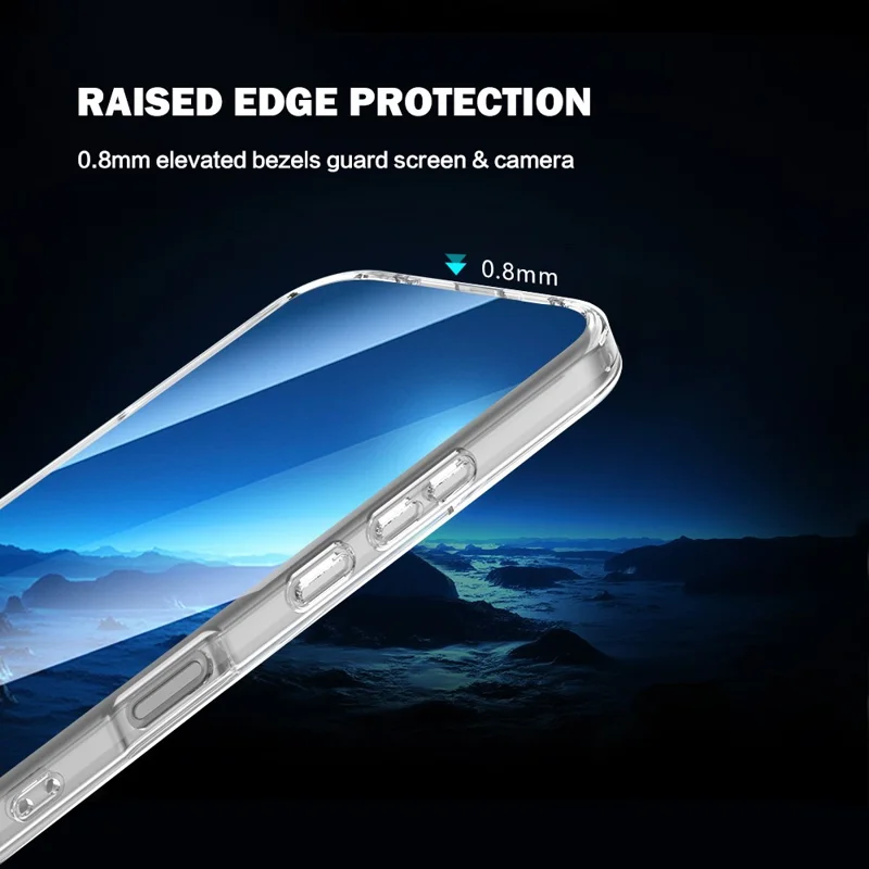 LEREACH TOC Series for Honor 600 Lite 5G Magnetic Case TPU + Acrylic Phone Cover - Transparent