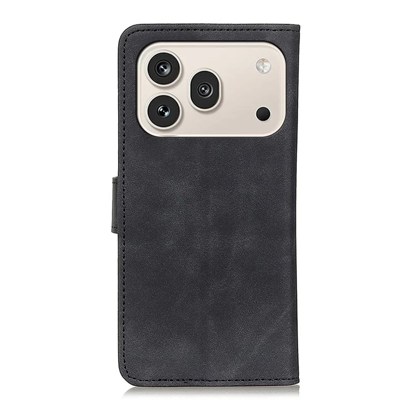 KHAZNEH Pour Honor 600 5G / 600 Pro 5G Coque en Cuir PU Texture Rétro - Noir