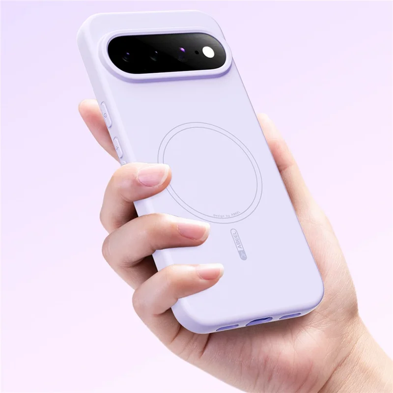 ABEEL For Google Pixel 11 / Pixel 11 Pro Magnetic Case Skin Touch Liquid Silicone Phone Back Cover - Purple